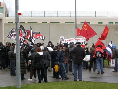 Manif à Bapaume pour Action Directe