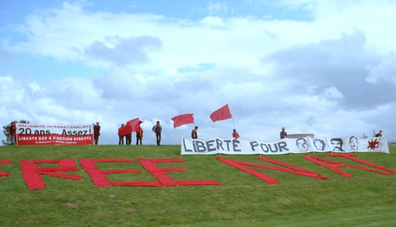 Manifestation à Bapaume pour Action Directe