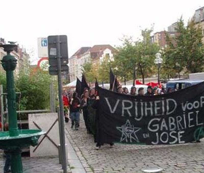 Manif à Gand pour les 4 de Aachen