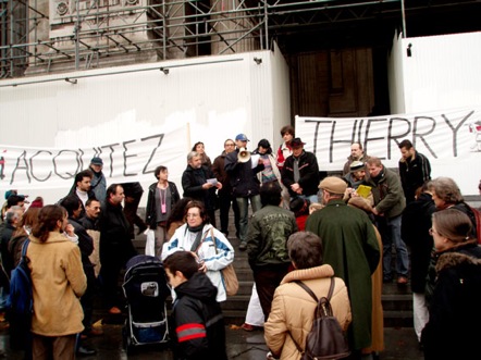 Manif pour Thierry Delforge