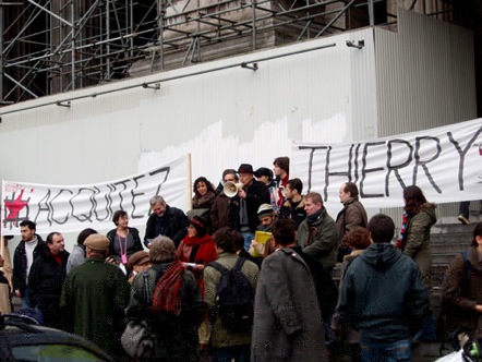 Rassemblement pour Thierry Delforge