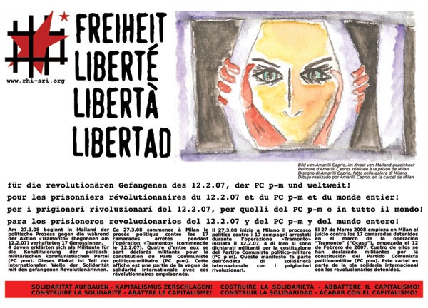 Solidarité avec les grévistes de la faim