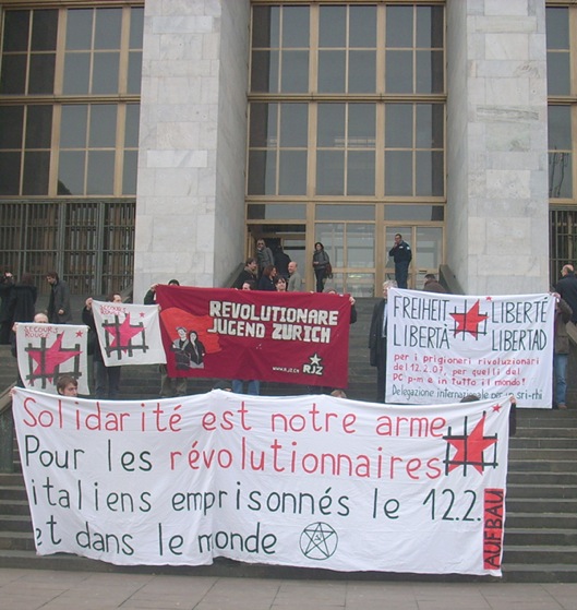 Délégation internationale au procès de Milan