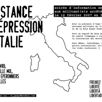 Affiche de la soirée PCPM