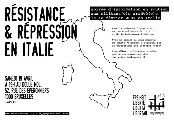 Affiche de la soirée PCPM