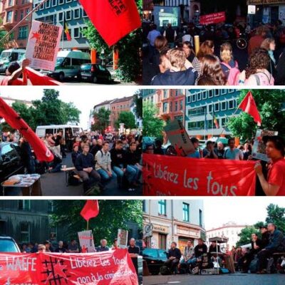 Rassemblement de solidarité en Allemagne