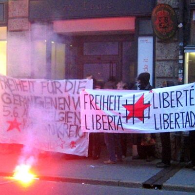 Manifestation de sympathisants