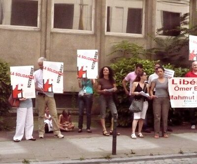 Manifestation de soutien à Omer Berber