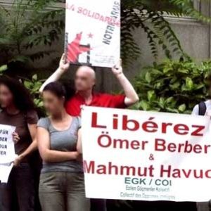 Manif de soutien à Omer Beber