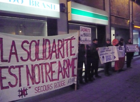 Manifestation pour Hernandez Norambuena