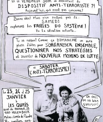 Affiche du we de débat pour Tarnac