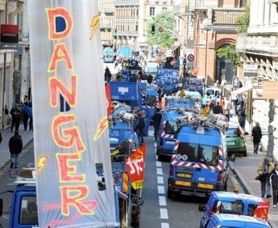 Action des syndicaliste GDF-Suez