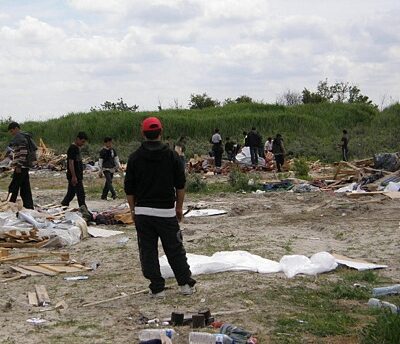 Destruction du camp de réfugiés à Dunkerque