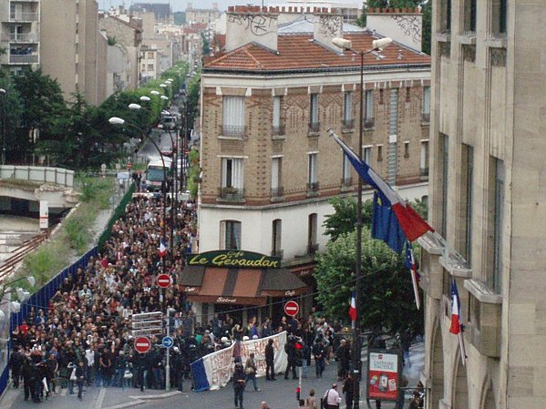 Manifestation à Montreuil