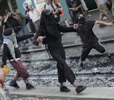 Manifestation anti-G8 en Italie