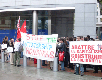 Rassemblement de solidarité pour le Honduras