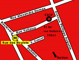 Plan d'accès au CICP