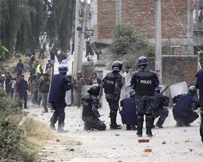 Manifestation maoïste au Népal