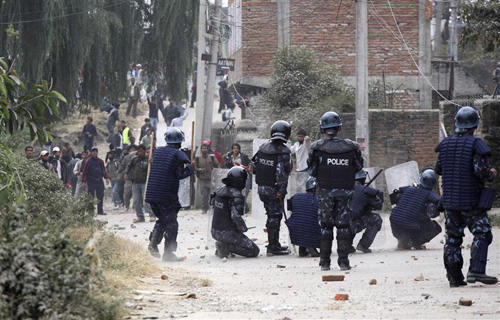 Manifestation maoïste au Népal
