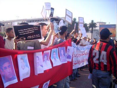 Manifestation à Marrakech