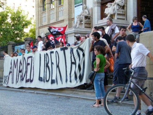 Rassemblement de solidarité avec Casellas