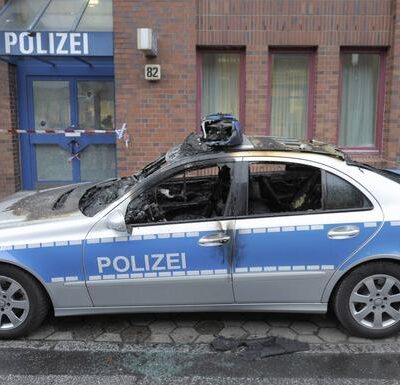 Action contre la police à Hambourg