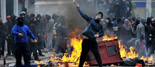Manifestation à Athènes