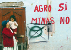 Contre le projet minier au Pérou