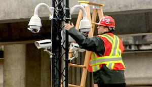 Pose de caméras à Vancouver