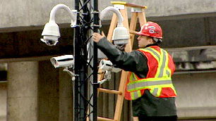 Pose de caméras à Vancouver