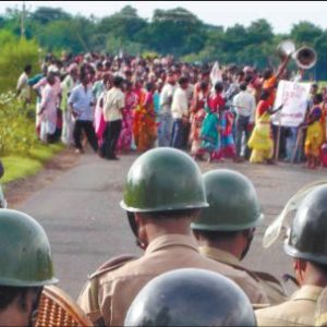 Manifesation anti-répression en Inde