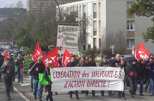 Manifestation pour les prisonniers d'Action Directe