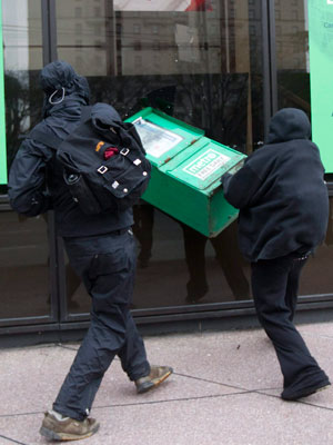 Manifestation aux JO de Vancouver