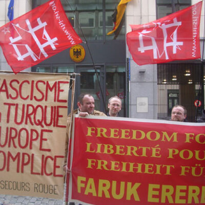 Manifestation pour Faruk Ereren