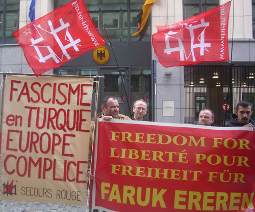 Manifestation pour Faruk Ereren