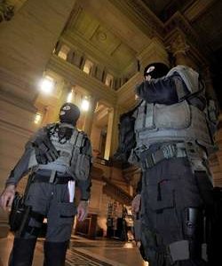 Siège au palais de justice de Bruxelles