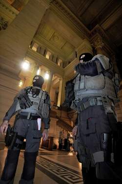 Siège au palais de justice de Bruxelles
