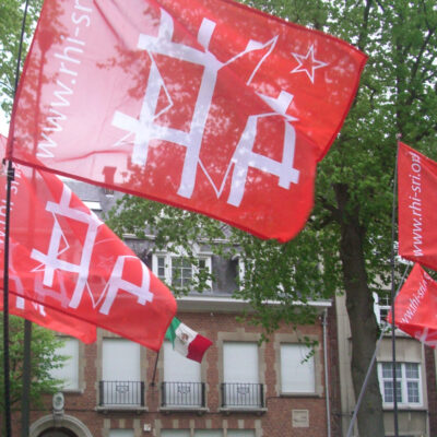 Manifestation devant l'ambassade du Mexique à Bruxelles