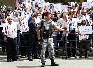 Rassemblement pour G.I. Abdallah à Beyrouth