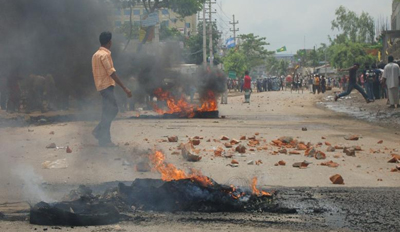 Emeutes au Bengladesh
