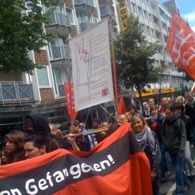 Manifestation à Düsseldorf contre le §129b