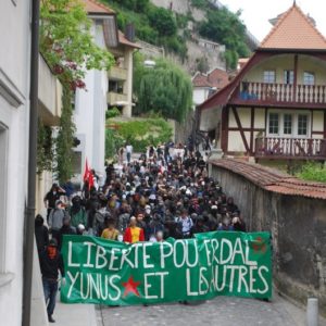 manifestation à Fribourg contre les violences policières