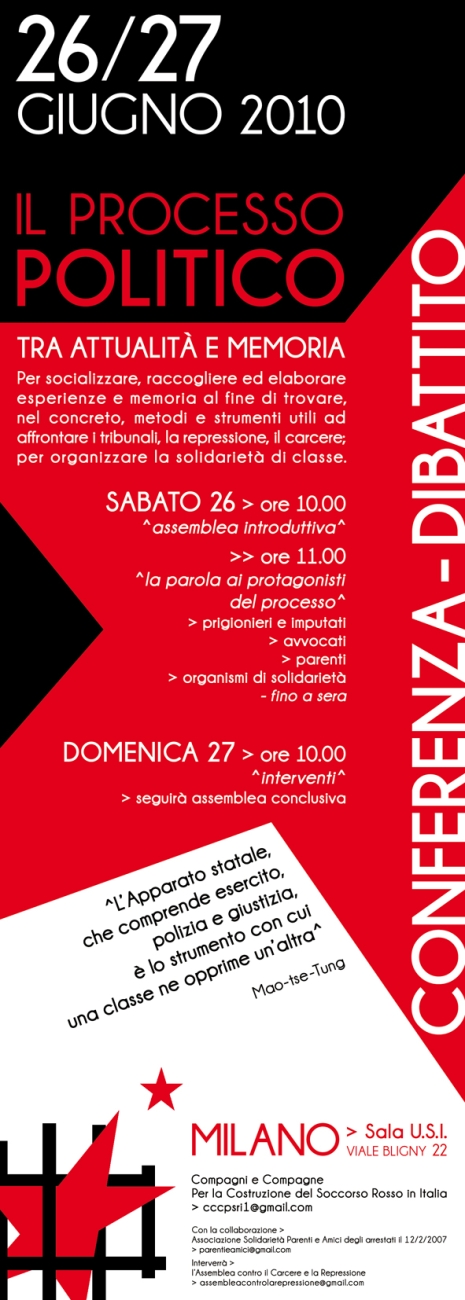 Affiche de la Conférence de Milan