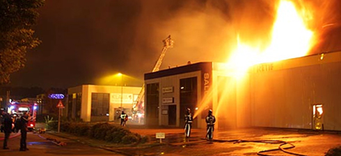 incendie du centre fermé de Rotterdam