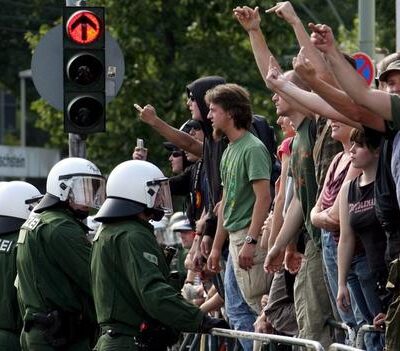 Contre-manifestation antifa à Bad Nenndorf