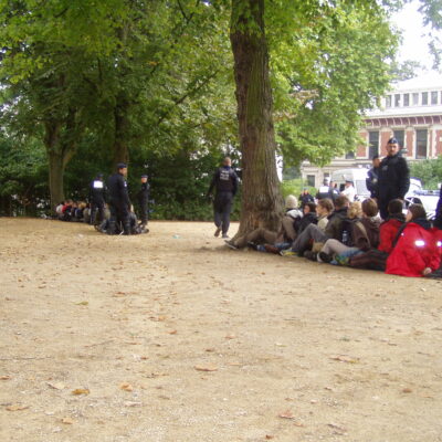 Arrestations au Parc Leopold