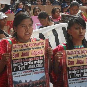 Manifestation à San Juan Copala