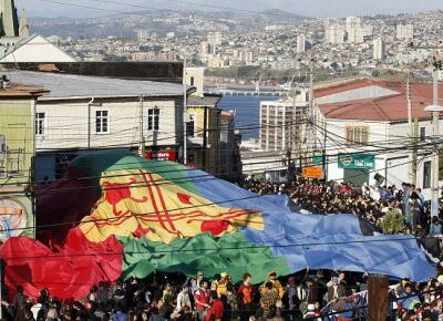 Manifestation Mapuche au Chili