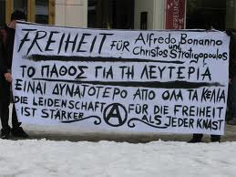 Manifestation pour Alfredo Bonanno et Christos Stratigopoulos