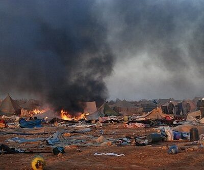 Camp de Sahraouis à Lâayoune